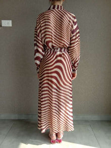 Rococo Sand | Fauve Long Shirt Dress | Brown