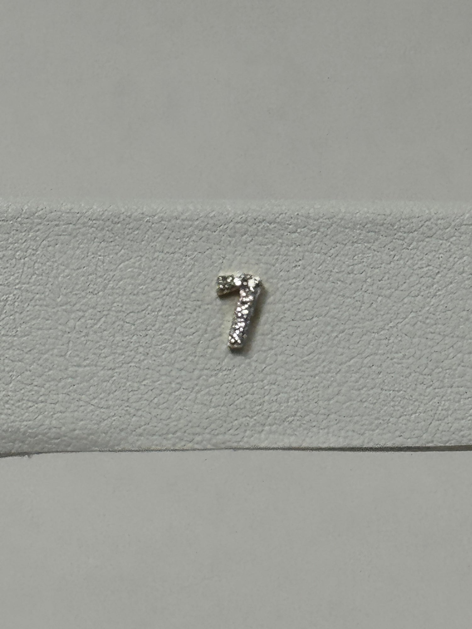 Pave Number Stud | 14K Yellow Gold | 0.03 CTW White Diamond