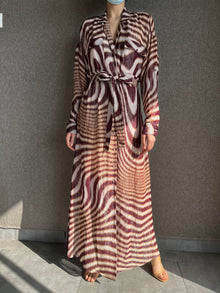 Rococo Sand | Fauve Long Shirt Dress | Brown