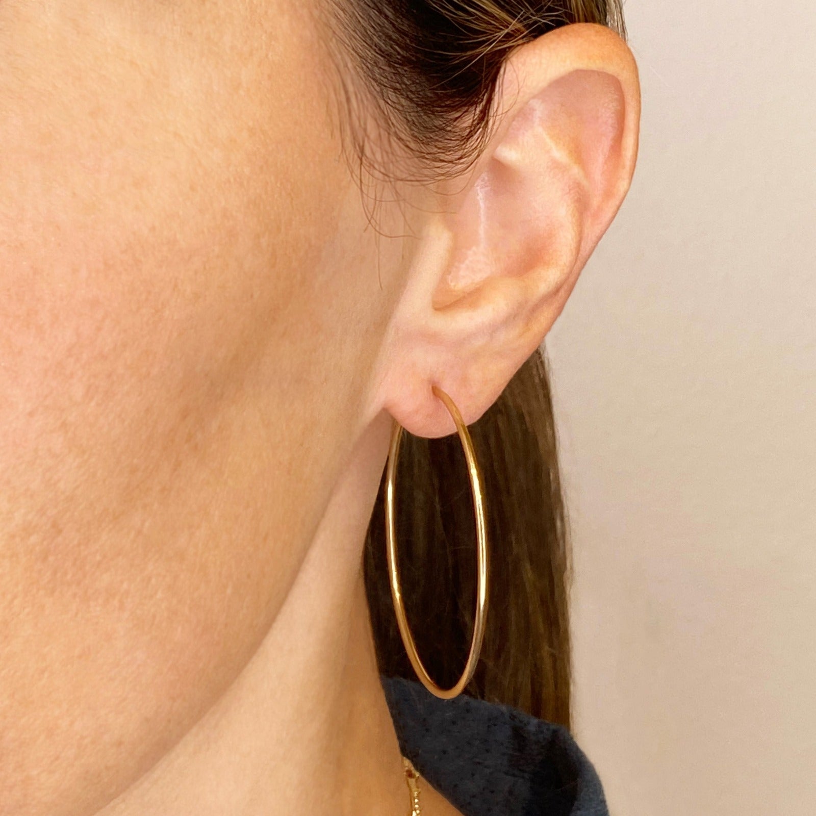 14k gold Endless Hoop Earrings