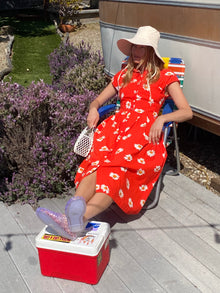 Joan Dress | Red Daisy