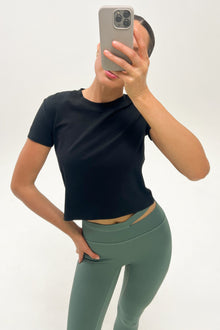 Bandier | Baby Tee | Black