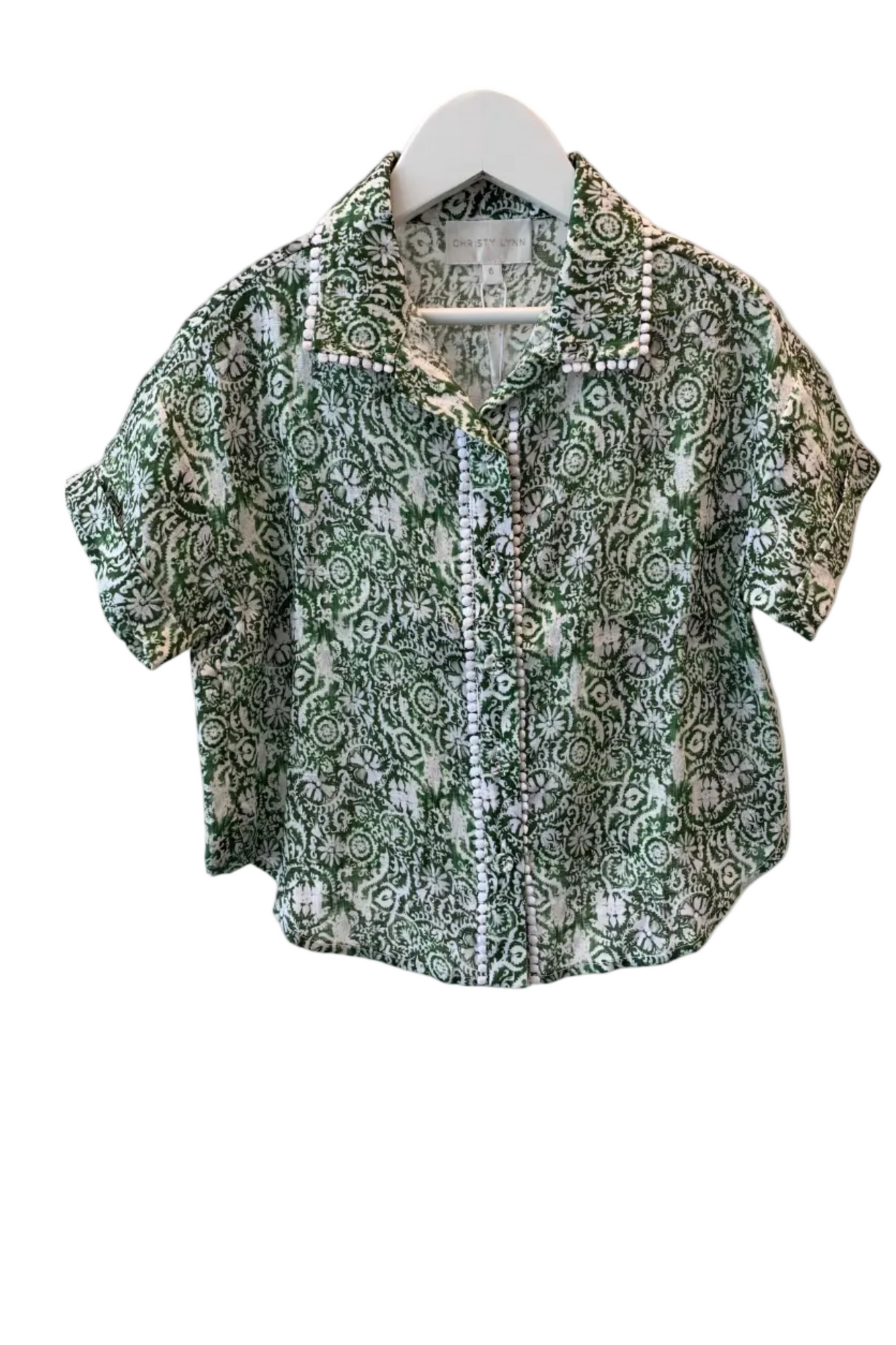 Mini Rosy Top | Sage Scroll