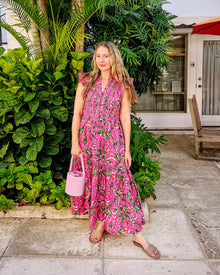 Lily Of the Valley - Taila Dress - Pink - Printfresh
