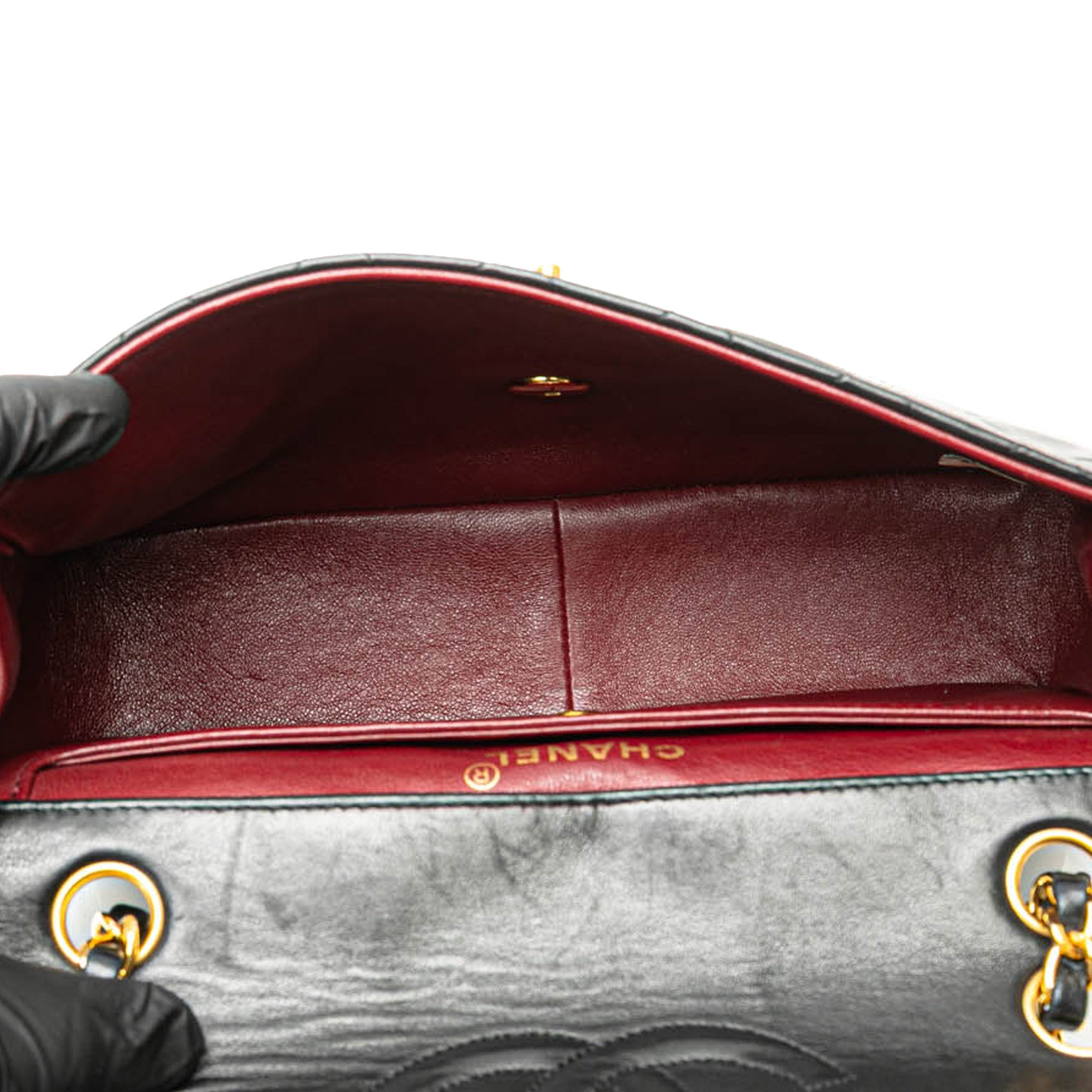 Chanel | Pre-Owned Medium CC Quilted Lambskin Single Flap | Black