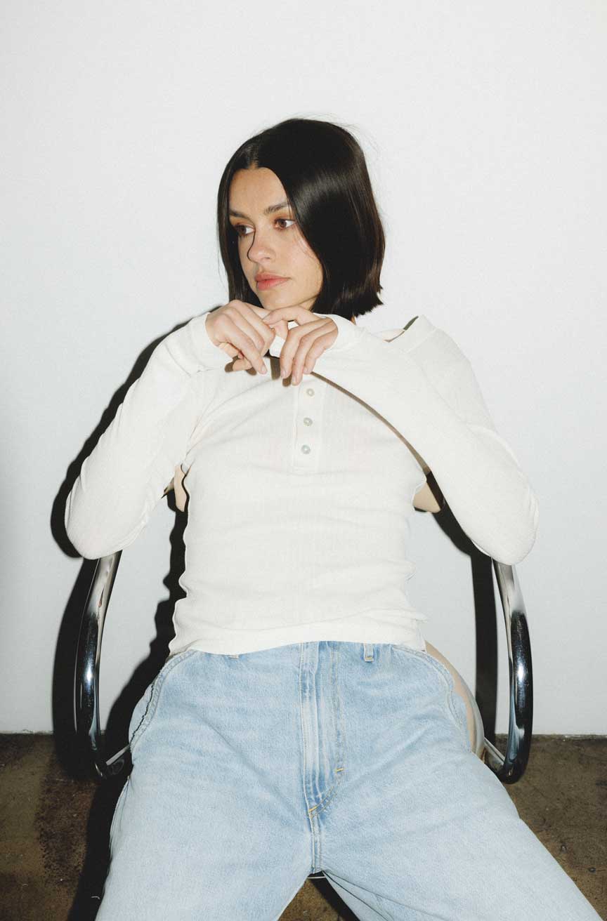 AMO Denim | Sweets Long Sleeve in Bone