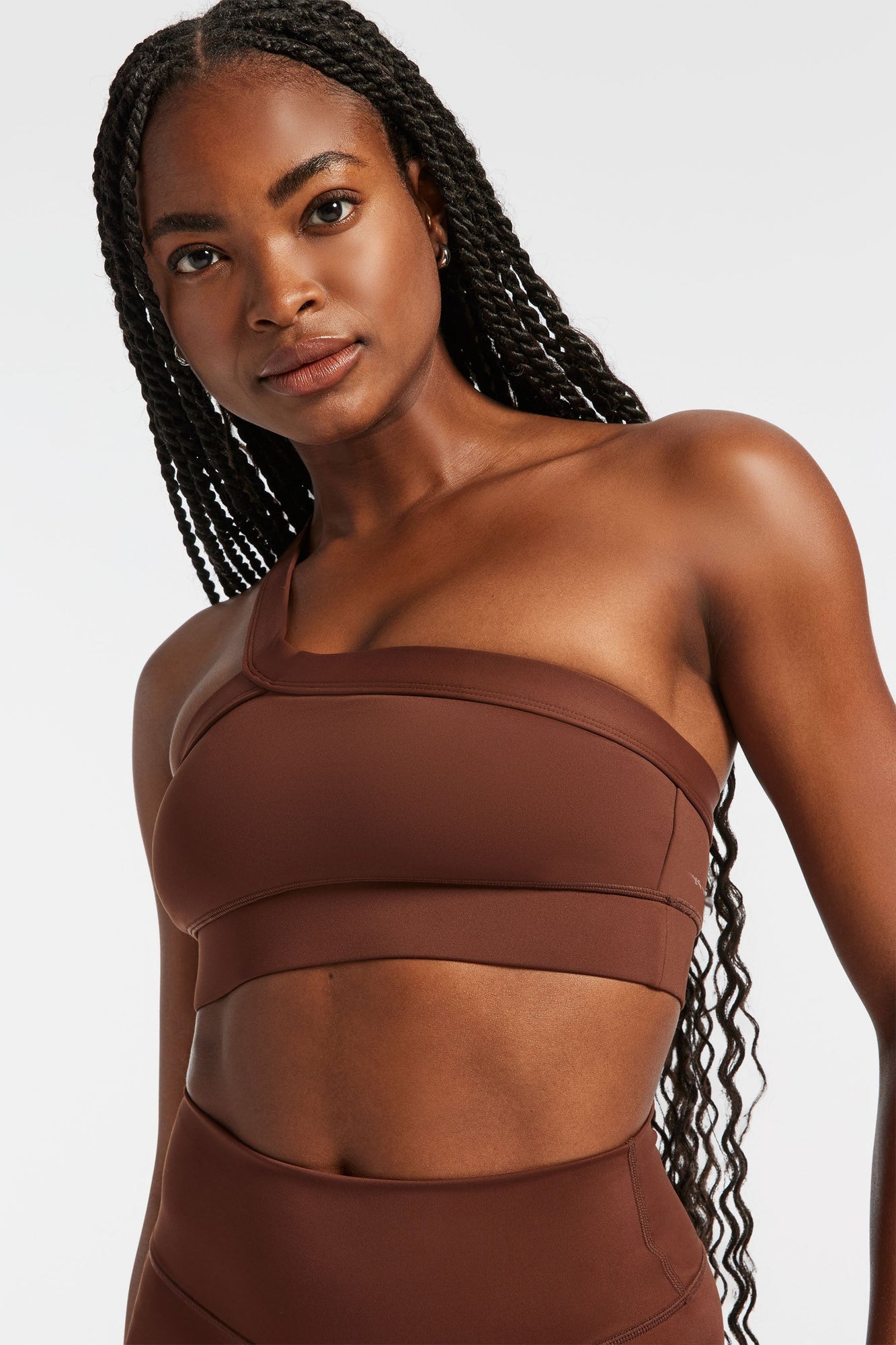 Ivl Collective | One Shoulder Bra | Downtown Brown