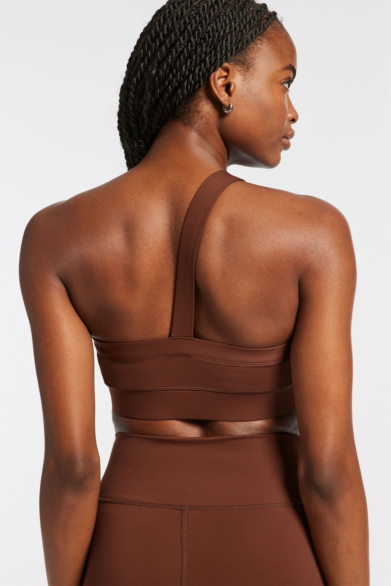 Ivl Collective | One Shoulder Bra | Downtown Brown