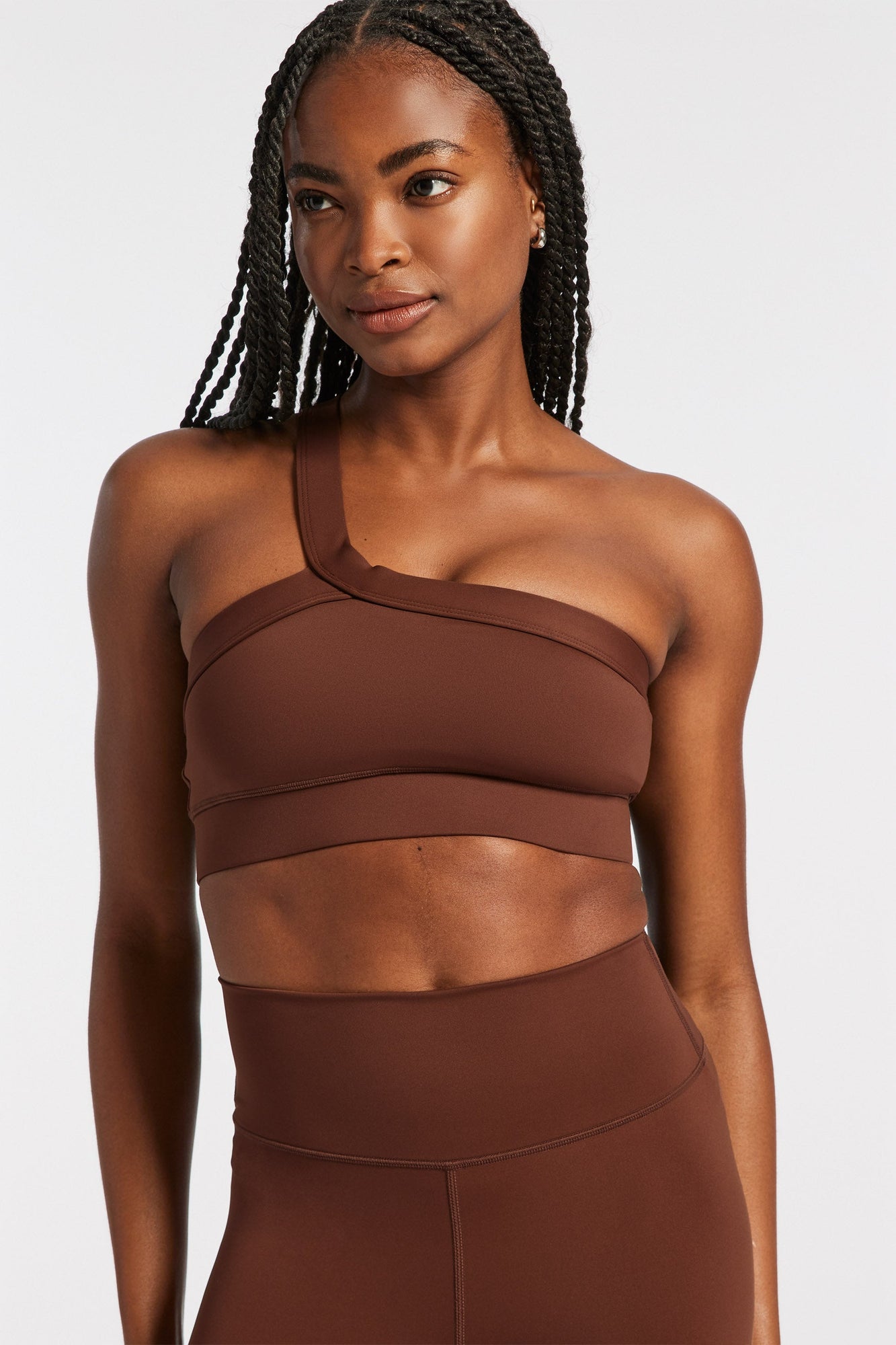 Ivl Collective | One Shoulder Bra | Downtown Brown