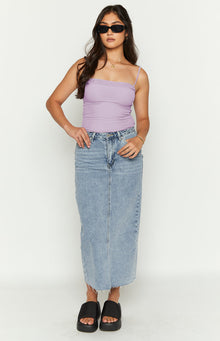 Isla Denim Midi Skirt | Blue