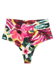 Added Coverage High Rise Bikini Bottom | Isla Floral