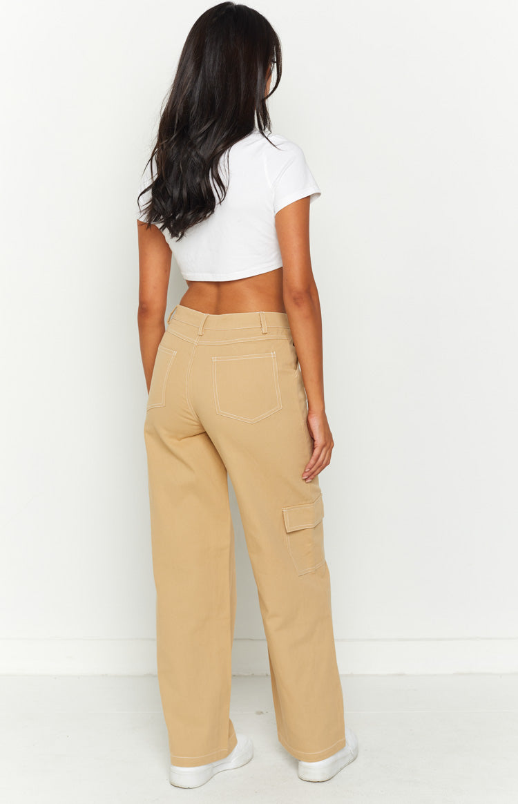 Iva Cargo Pants | Beige