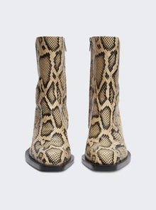 Women | Jil Sander | Ankle Boot Jay Snakeskin Print