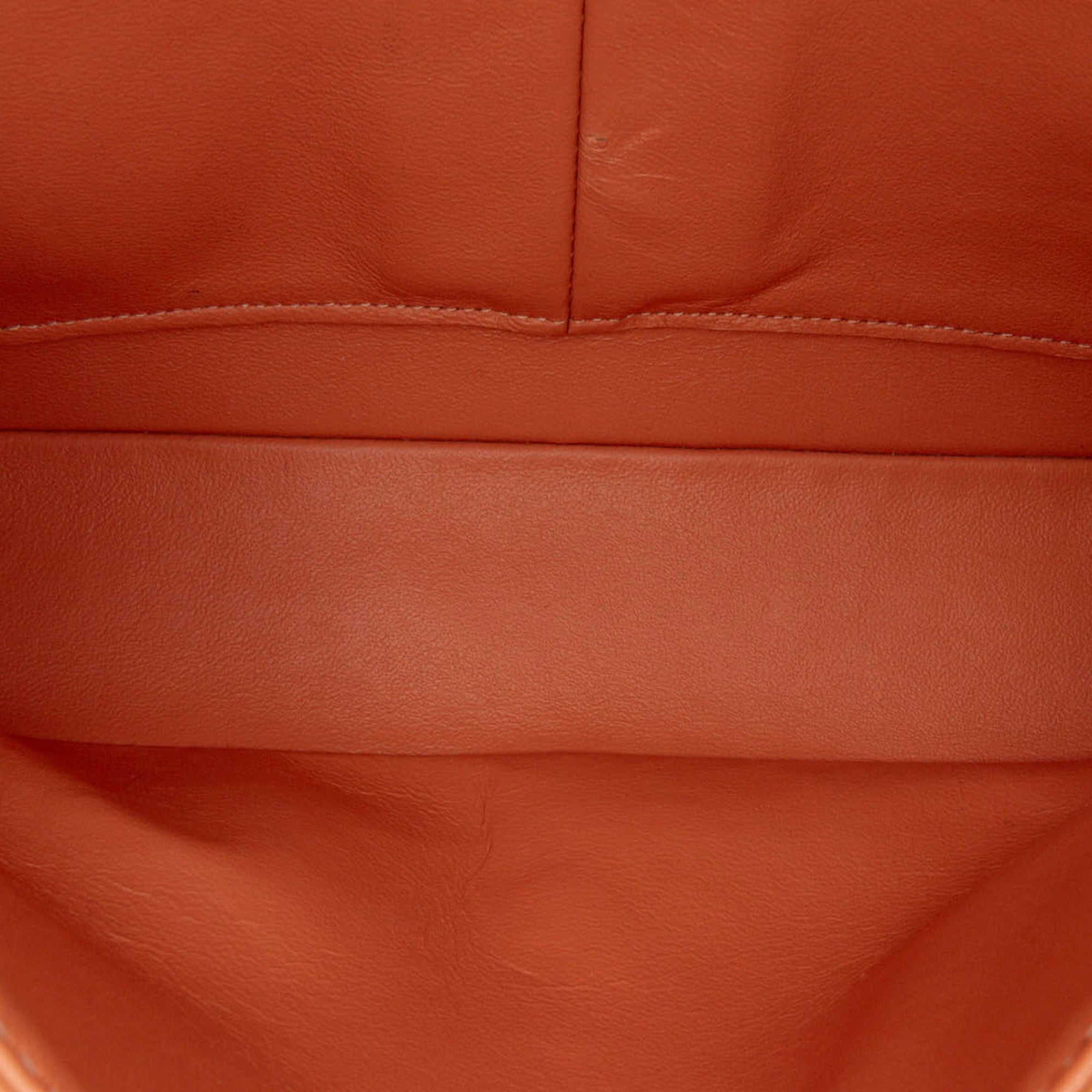 Chanel | Pre-Owned Medium Classic Caviar Double Flap | Orange/Peach