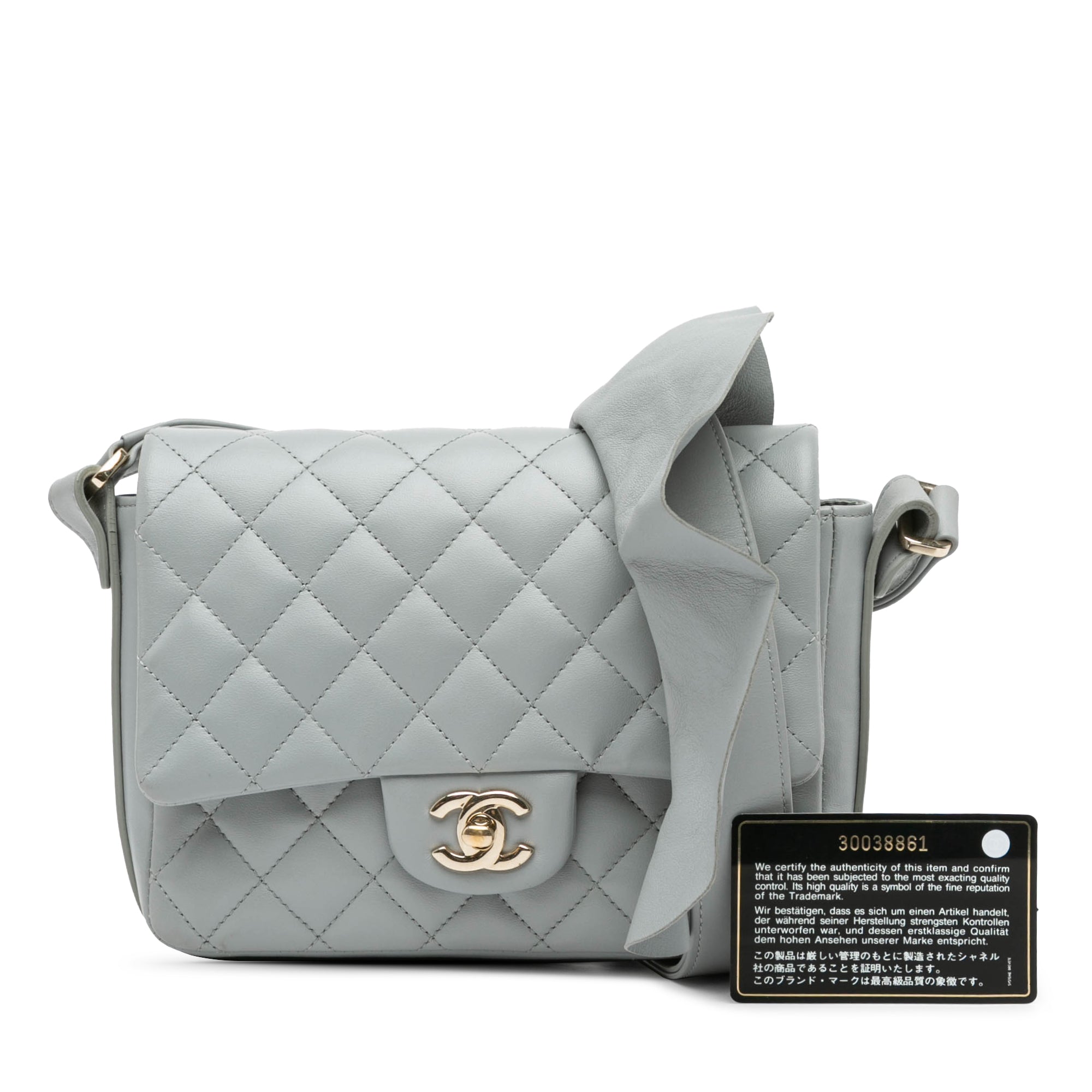 Chanel | Pre-Owned Quilted Calfskin Bolero de Flap - II | Gray
