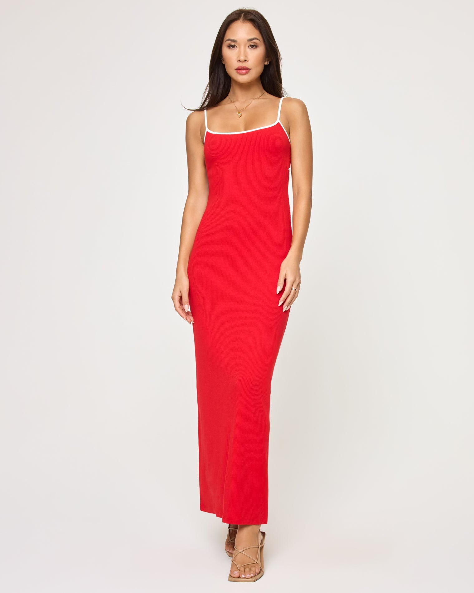 Jordana Dress | Flame-Cream