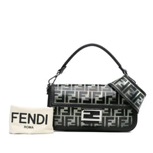 Fendi | Pre-Owned Medium Zucca PVC Baguette Satchel | Black