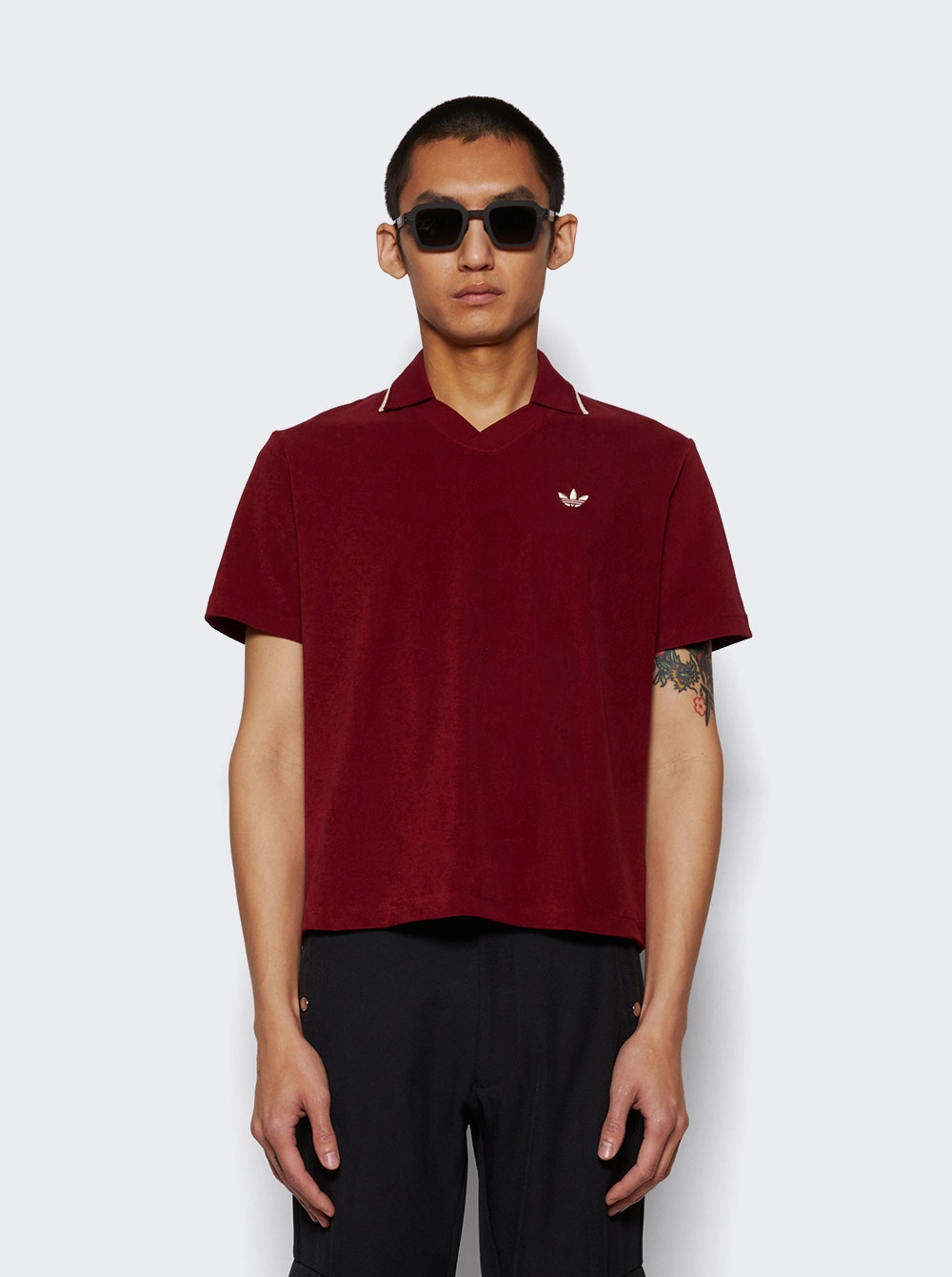 Men | Adidas X Wales Bonner | Terry Polo | Collegiate Burgundy