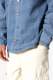 Jacquard Denim Work Jacket | Blue