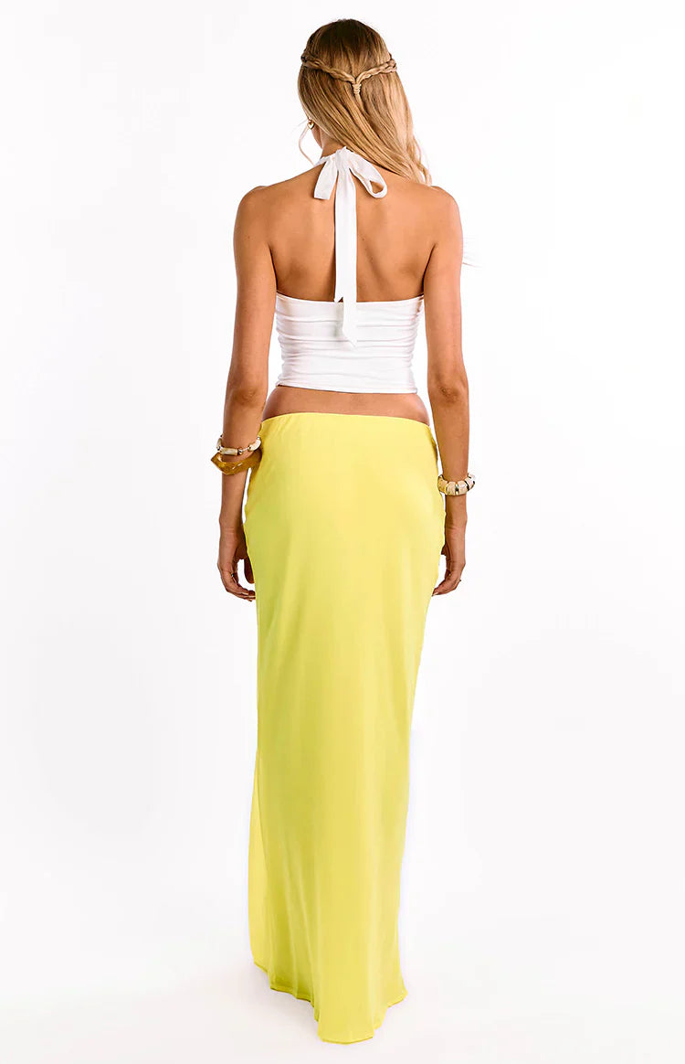 Jacqulin Maxi Skirt | Yellow
