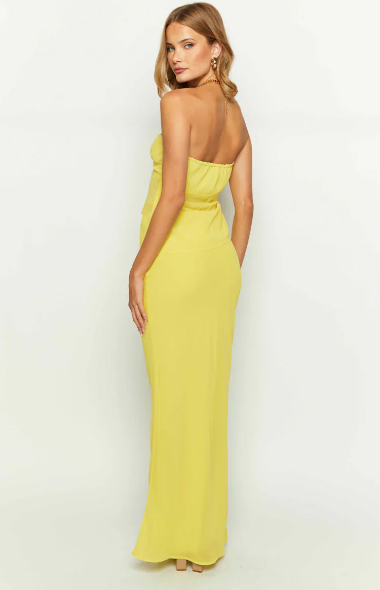 Jacqulin Maxi Skirt | Yellow