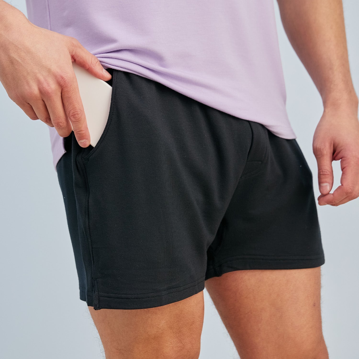 Modal French Terry House Shorts | Black