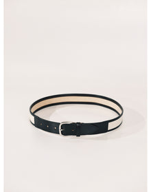 Jeanne Canvas | Canvas & Black Leather Trim & Silver