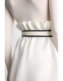 Jeanne Canvas | Canvas & Black Leather Trim & Silver
