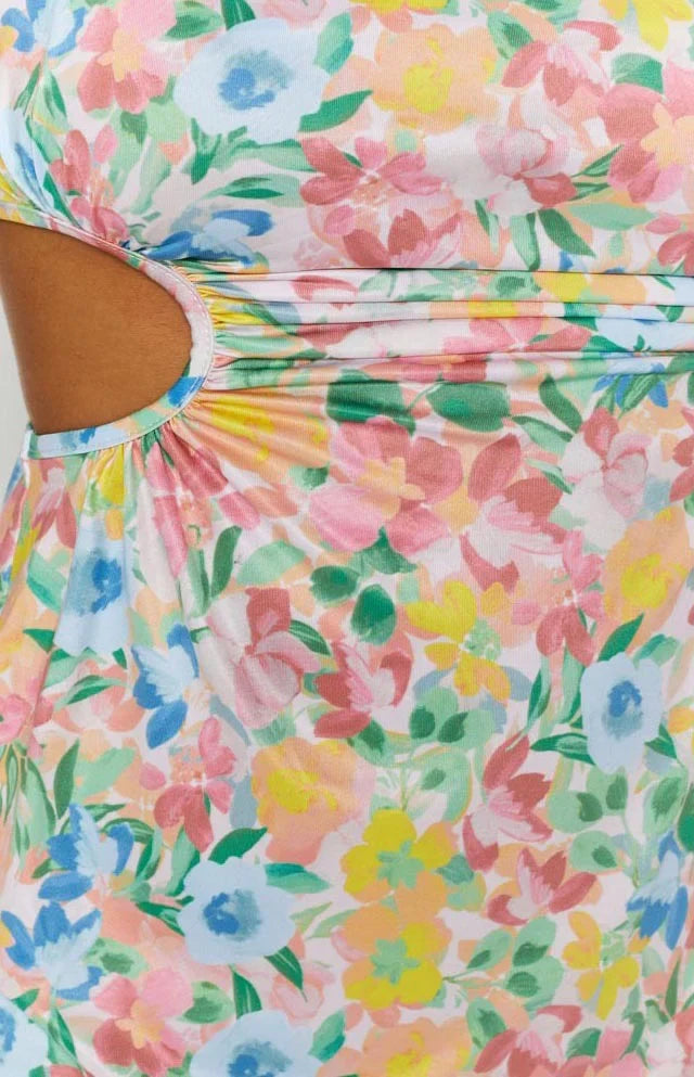Jenna Cut Out Mini Dress | Multi