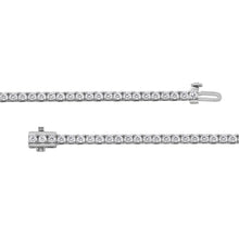 Womens | Tennis Bracelet - II | 14K White Gold | 5 CTW Round Cut Lab Grown Diamond | F-VS