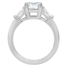 Womens | Solitaire Engagement Ring | 14K White Gold | 1.75 CTW Baguette Cut Lab Grown Diamond | G-VS-SI1