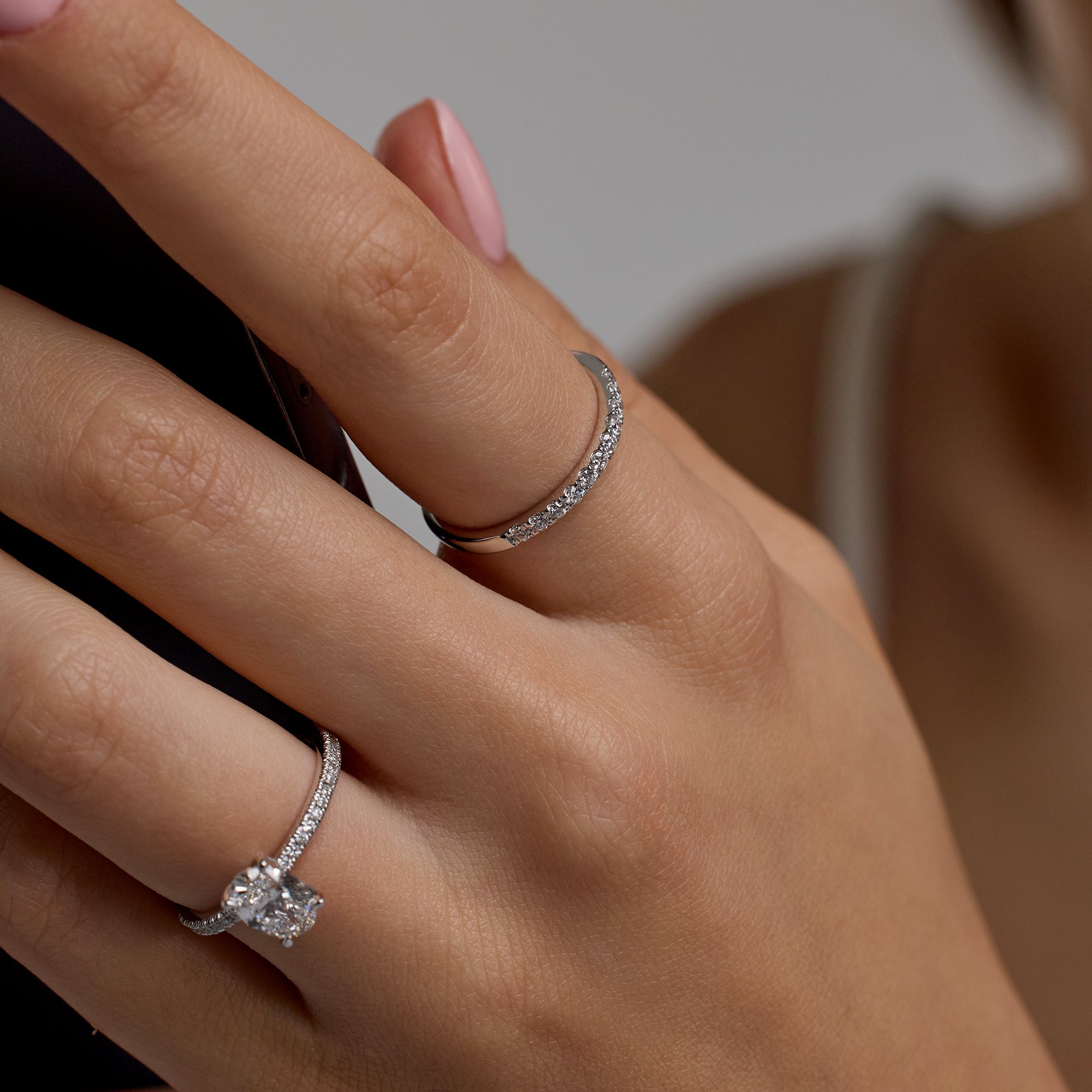 Womens | Wedding Band | 14K White Gold | 0.25 CTW Round Cut Lab Grown Diamond | E-VS1