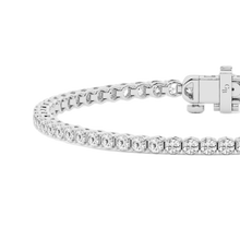 Womens | Tennis Bracelet - I | 14K White Gold | 3 CTW Round Cut Lab Grown Diamond | F-VS2