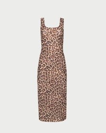 Kiera Dress in mesh leopard.