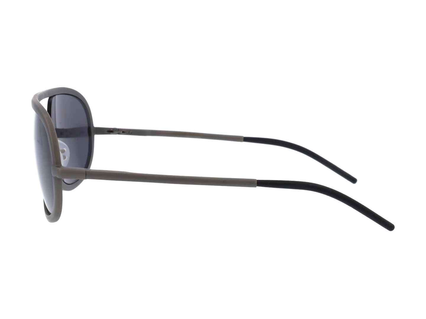 Mens | Loo-K Oval Sunglasses | Grey Lens | Titanium
