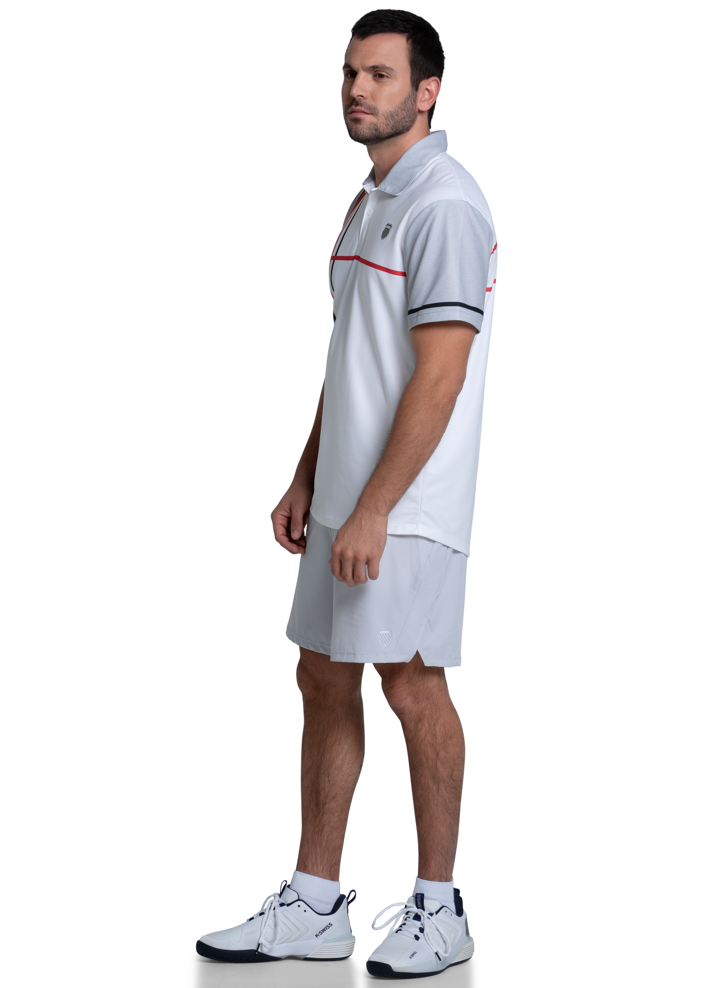 K-swiss | Men | Sideline Polo S/S | Zinc