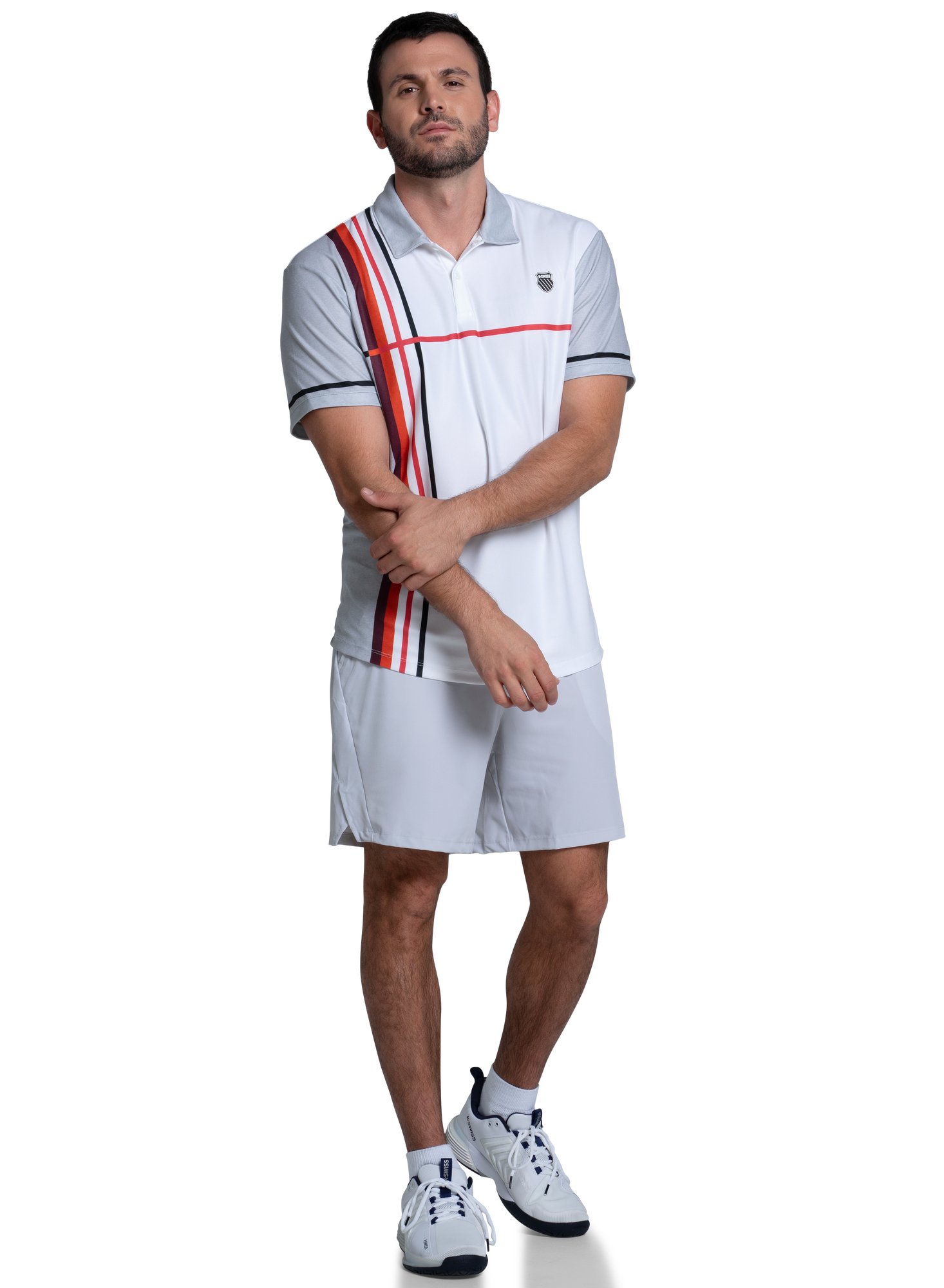 K-swiss | Men | Sideline Polo S/S | Zinc