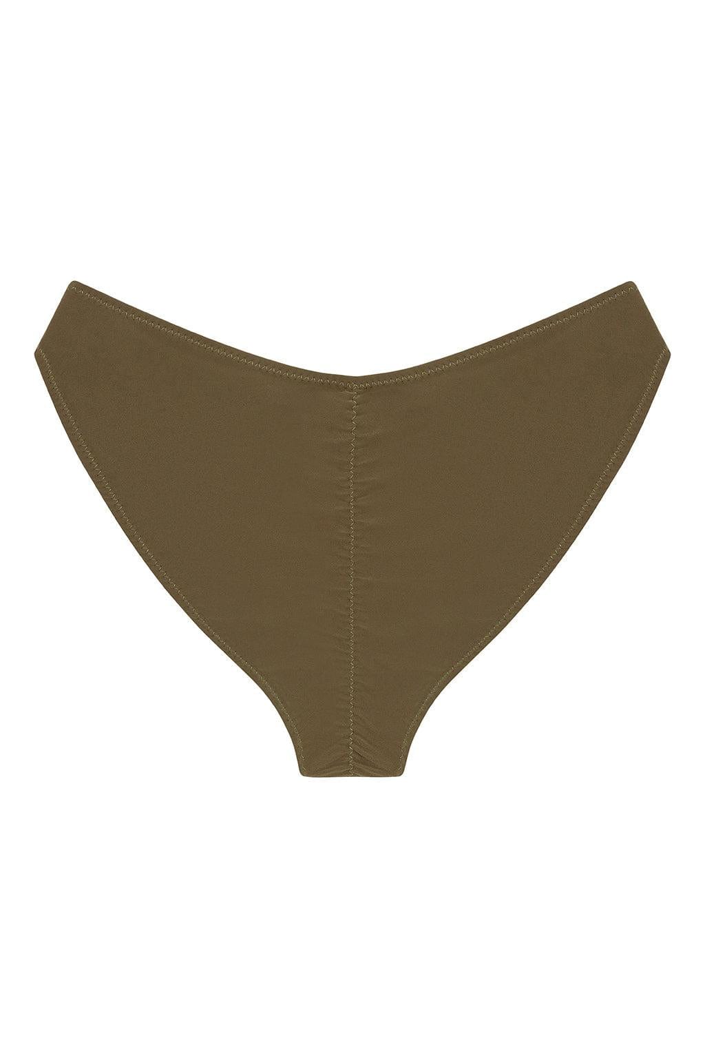 Added Coverage Lulu (Zig-Zag Stitch) Bikini Bottom | Khaki