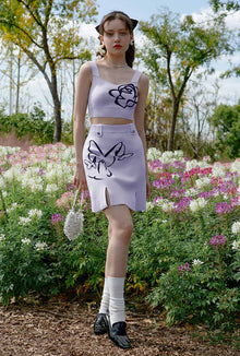Petite Studio's Lainey Skirt in Lilac