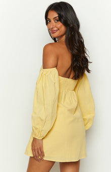 Koa Long Sleeve Mini Dress | Yellow