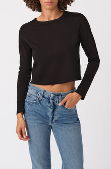 AMO Denim L/S Babe Tee in Black