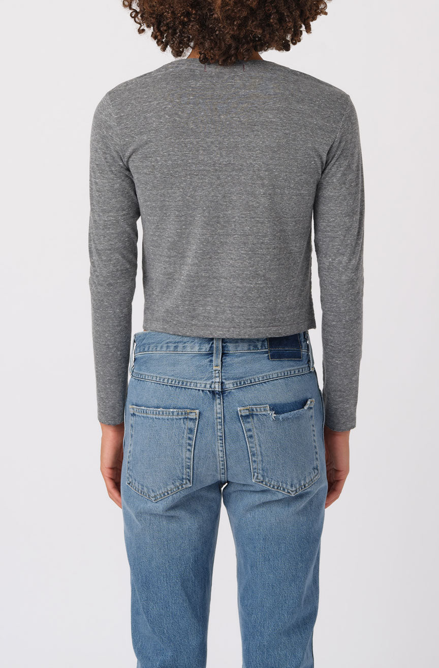 L/S Babe Tee | Heather Grey