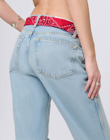 Womens | 90s High Rise Loose With Bandana | Silver Springs