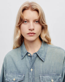Womens | Chambray Oversized Shirt | Paradise Cove