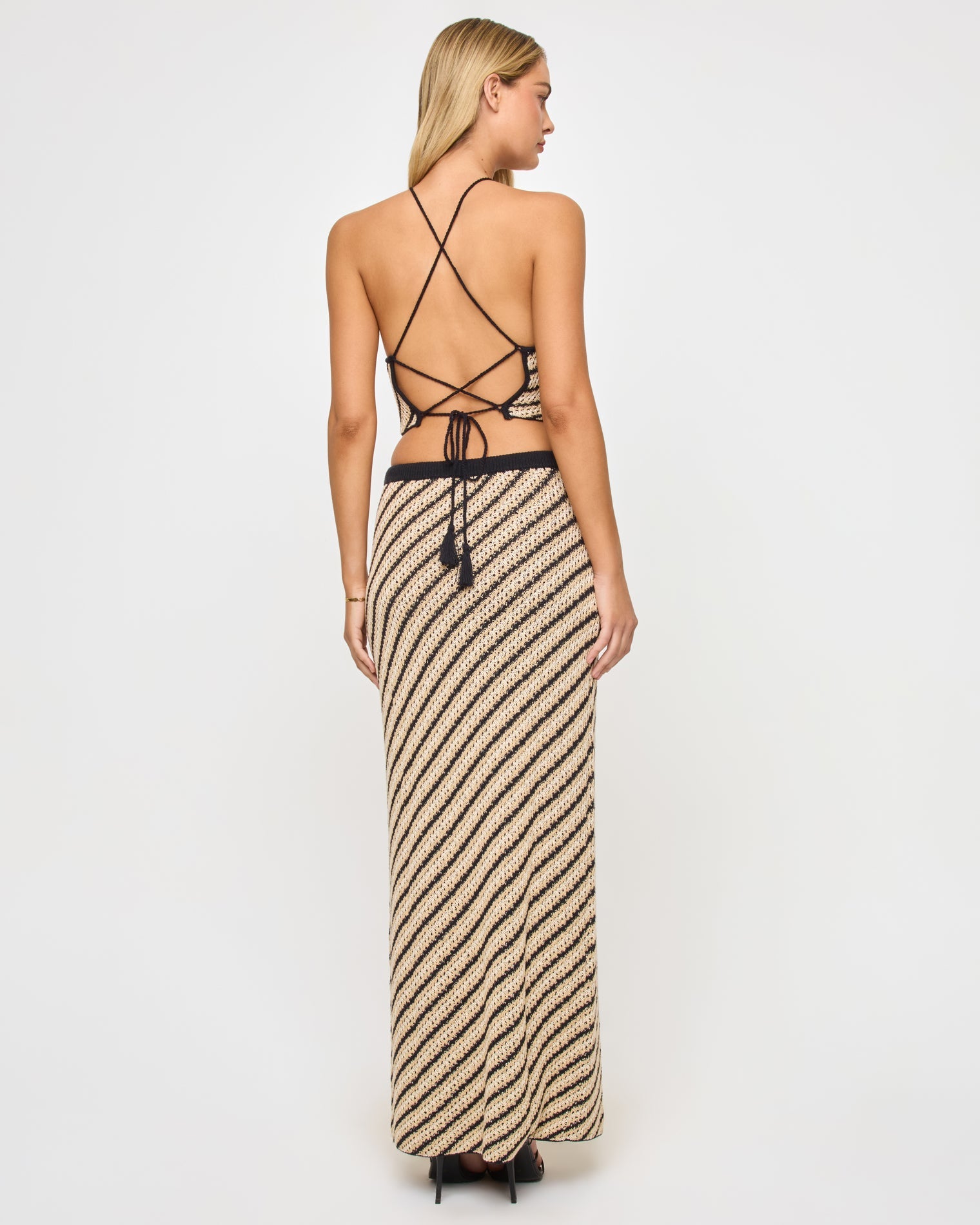 La Bianca Skirt | Tip the Scales Stripe