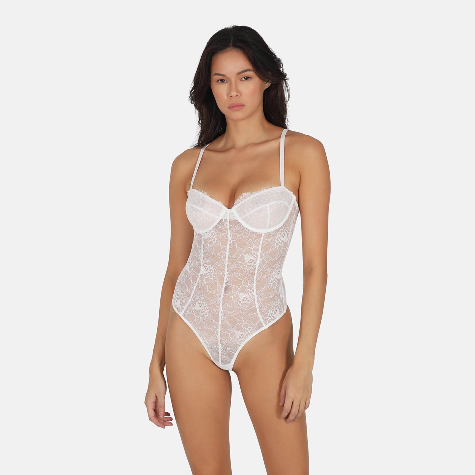 OW Collection Layce Bodysuit | White