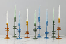 Lacquered Twisted Taper Candles | Sage | Set of 6