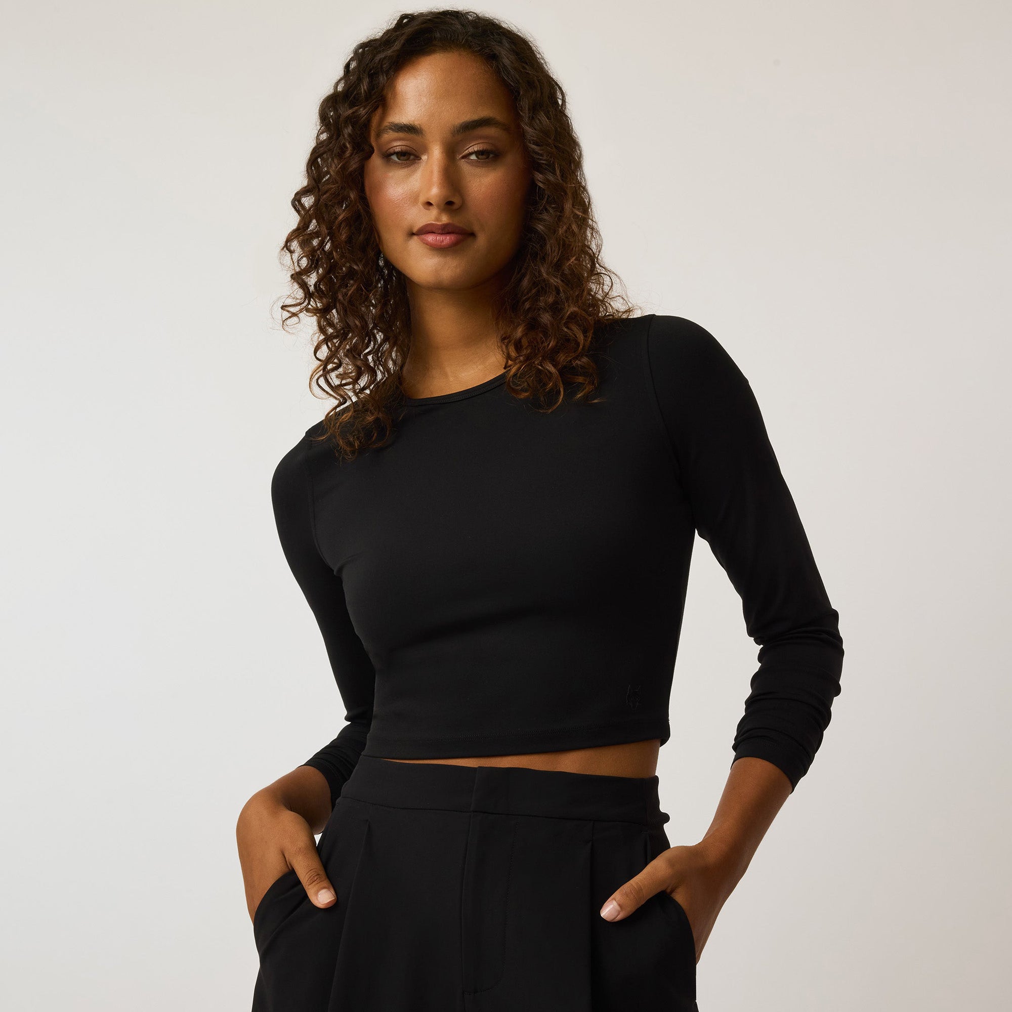 Women | Venus Long Sleeve Crop Top | Shepherd