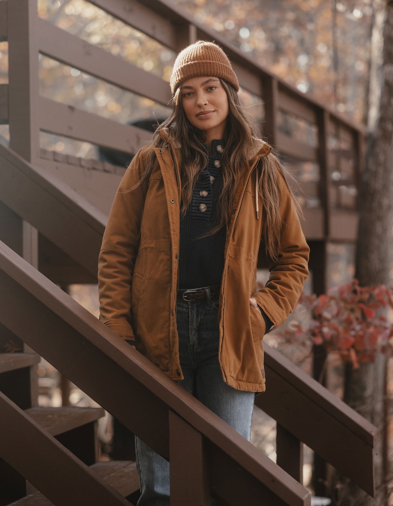 Women | Betsie Canvas Coat | Maple Glaze