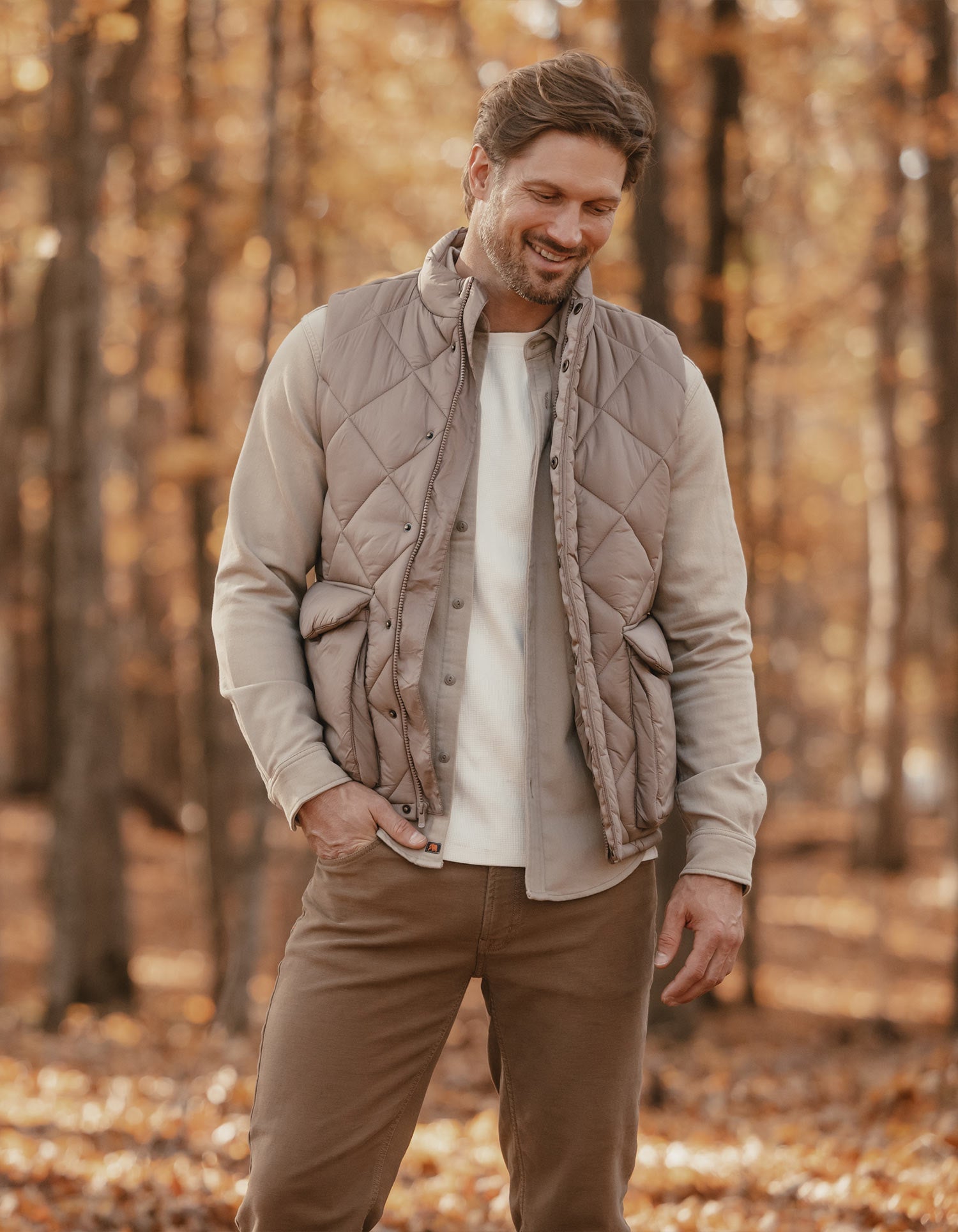 Men | Parker Vest | Pine Bark
